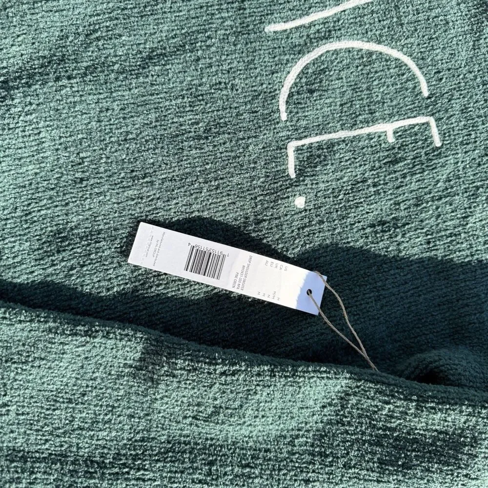 Rae Dunn PEACE green Raglan Sweater blouson Sleeve Cozy Holiday NWT $78‎ Small - Picture 3 of 7